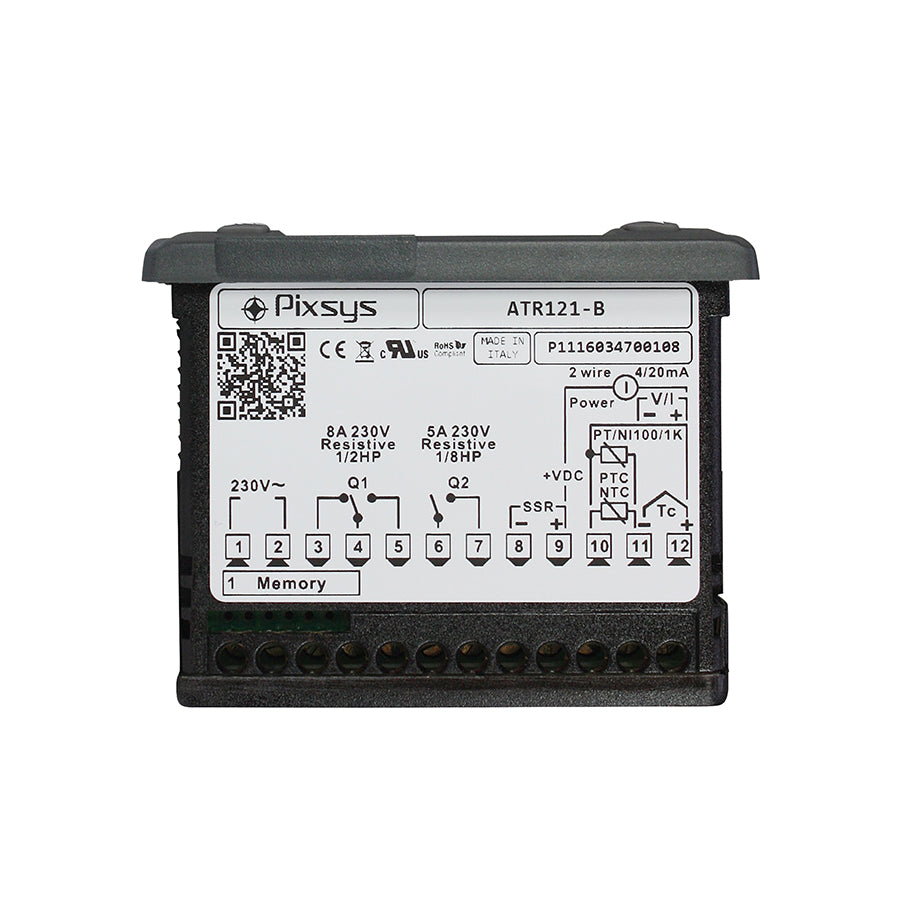 ATR121-B (Supp. 230Vac) - PID controller 32x74 mm - Control and alarm functions, 1 input programmable for different sensors ATR121-B (Supp. 230Vac) - PID controller 32x74 mm - Control and alarm functions, 1 input programmable for different sensors