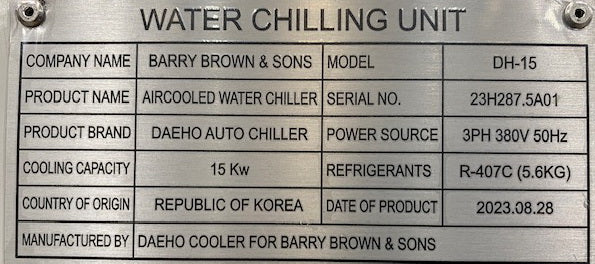 15kW Industrial Air Cooled Water Chiller or Glycol Chiller
