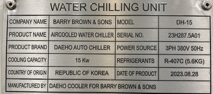 15kW Industrial Air Cooled Water Chiller or Glycol Chiller